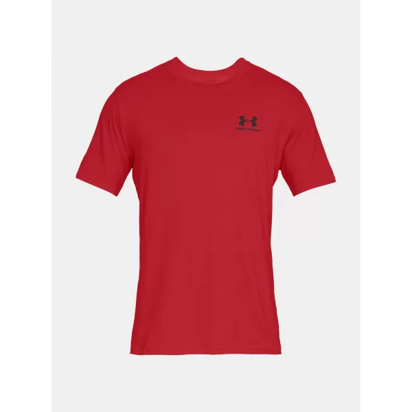  Herren-T-Shirt UNDER ARMOUR SPORTSTYLE LEFT CHEST SS 1326799-600 ROT 