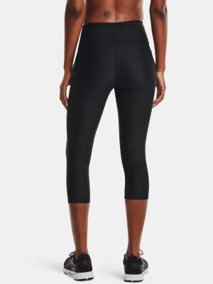 Kompressionsleggings für Damen UNDER ARMOUR HG ARMOUR HI CAPRI NS 1365334-001 SCHWARZ
