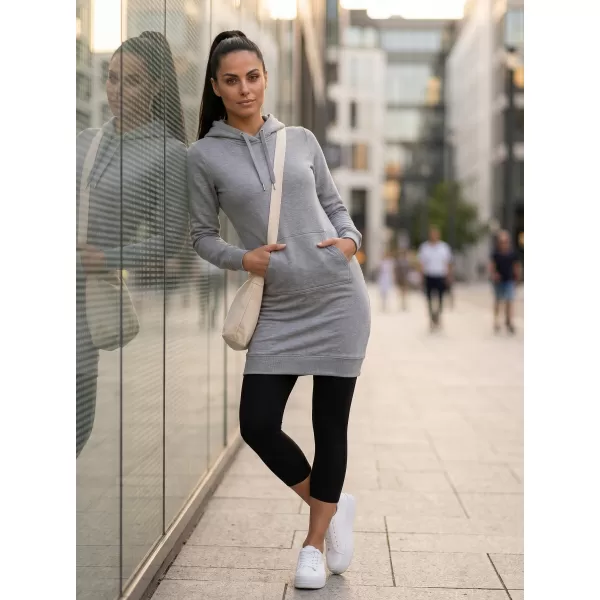  Erweitertes Damen-Sweatshirt MALFINI SNAP 419 DUNKELGRAUE HIGHLIGHTS 