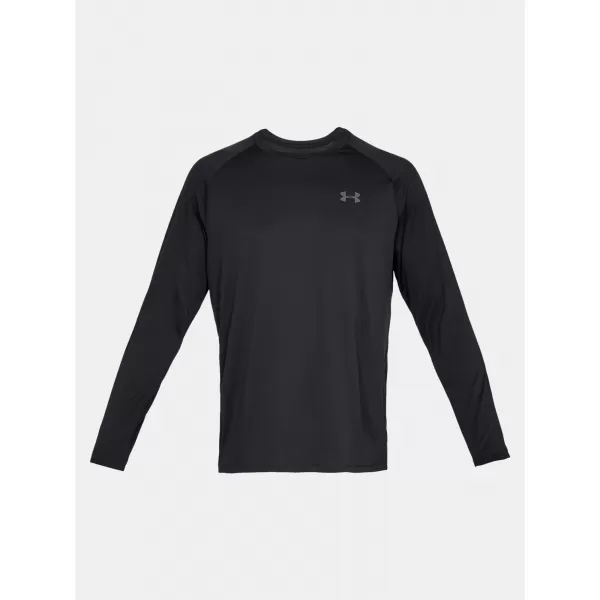  Herren-T-Shirt UNDER ARMOUR TECH 2.0 LS 1328496-001 SCHWARZ 