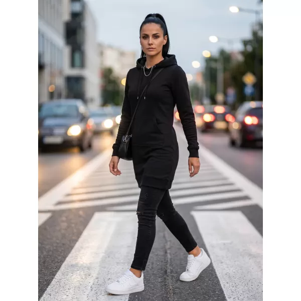  Erweitertes Damen-Sweatshirt MALFINI SNAP 419 SCHWARZ 