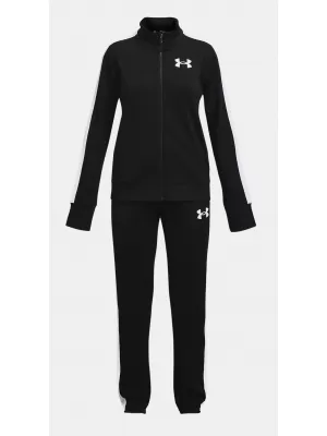 Mädchenset UNDER ARMOUR EM KNIT TRACK SUIT 1363380-002 SCHWARZ