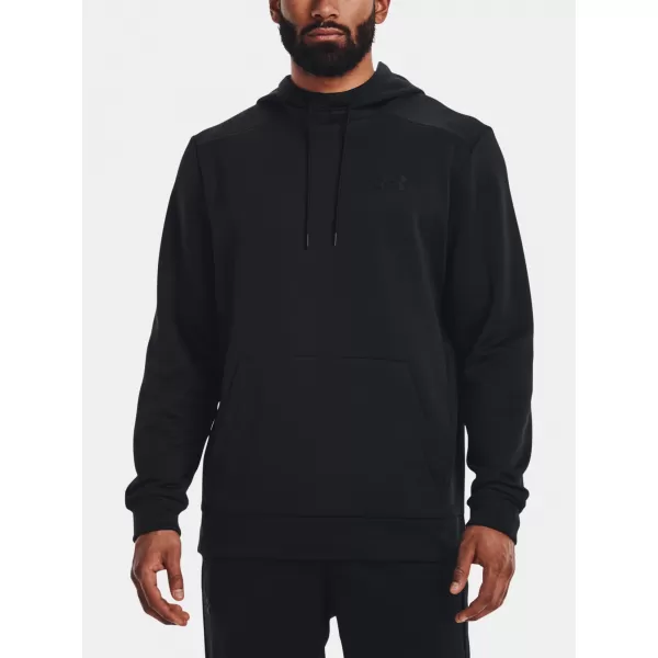  Herren-Sweatshirt UNDER ARMOUR UA ARMOUR FLEECE HOODIE 1373353-001 SCHWARZ 