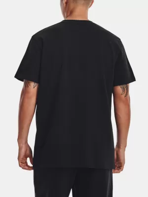 Herren-T-Shirt UNDER ARMOUR UA LOGO EMB HEAVYWEIGHT SS 1373997-001 SCHWARZ