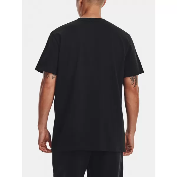  Herren-T-Shirt UNDER ARMOUR UA LOGO EMB HEAVYWEIGHT SS 1373997-001 SCHWARZ 