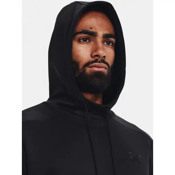  Herren-Sweatshirt UNDER ARMOUR UA ARMOUR FLEECE HOODIE 1373353-001 SCHWARZ 