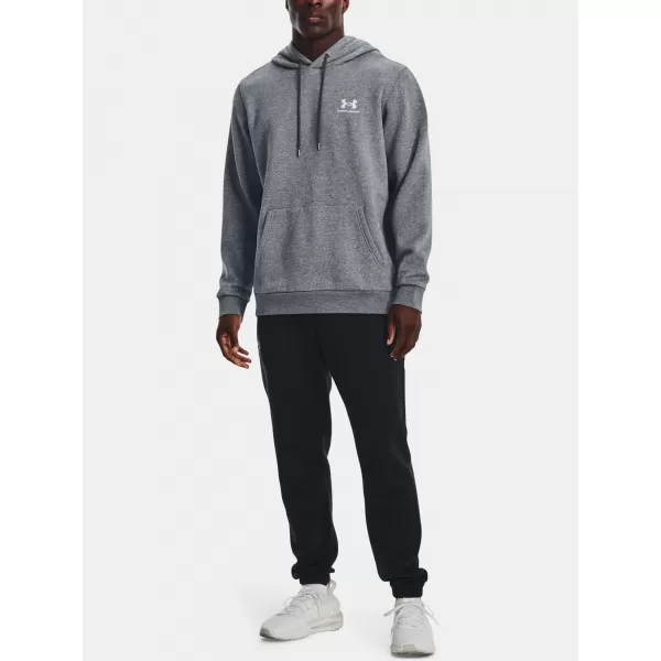  Herren-Sweatshirt UNDER ARMOUR UA ESSENTIAL FLEECE HOODIE 1373880-012 GRAU 