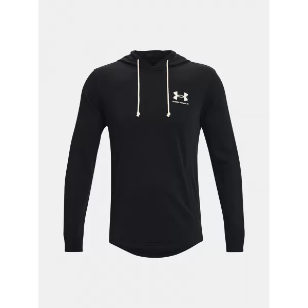  Herren-Sweatshirt UNDER ARMOUR UA RIVAL TERRY LC HD 1370401-001 SCHWARZ 