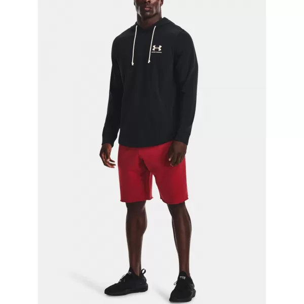  Herren-Sweatshirt UNDER ARMOUR UA RIVAL TERRY LC HD 1370401-001 SCHWARZ 