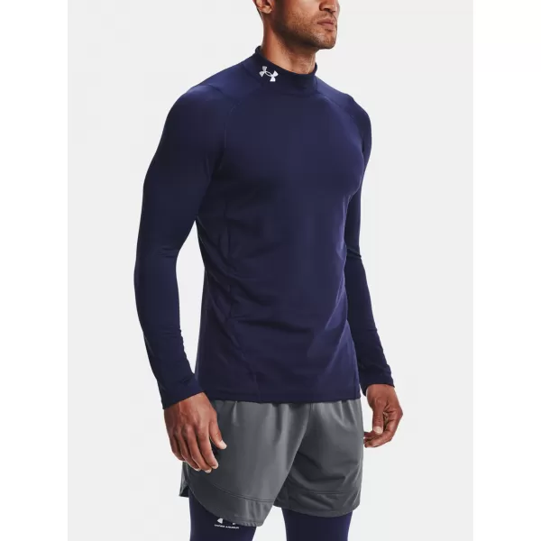  Herren-T-Shirt UNDER ARMOUR UA CG ARMOUR FITTED MOCK 1366066-410 BLAU 