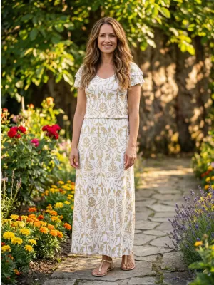 Kleid KIXMI PRIMAVERA CREMIG