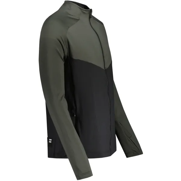  Herren-Sweatshirt SENSOR COOLMAX THERMO 22200057 SCHWARZ/OLIVE GREEN 