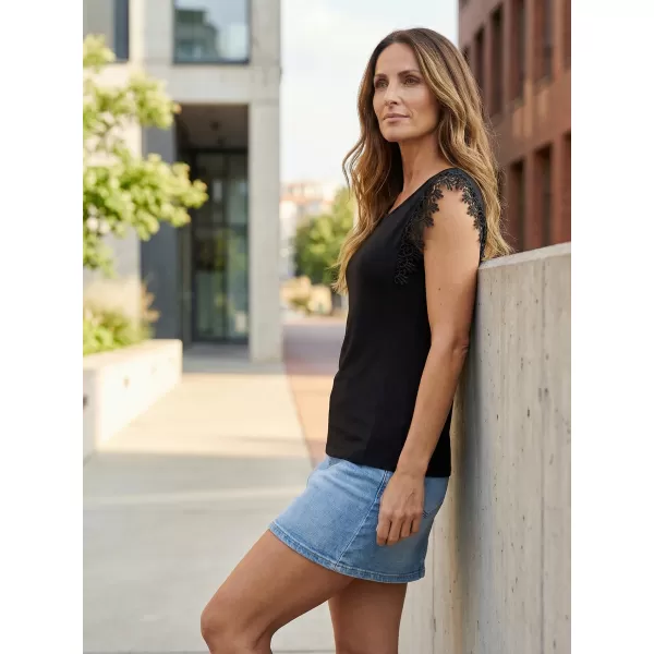  Damen-Tanktop KIXMI PENELOPE SCHWARZ 