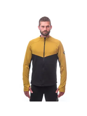 Herren-Sweatshirt SENSOR COOLMAX THERMO 22200058 SCHWARZ/MUSTARD