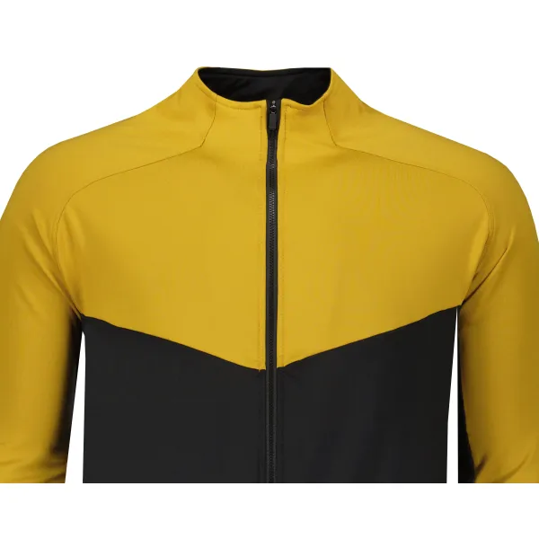  Herren-Sweatshirt SENSOR COOLMAX THERMO 22200058 SCHWARZ/MUSTARD 