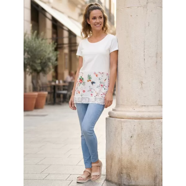  Damen-T-Shirt KIXMI PATTIE WEIß 
