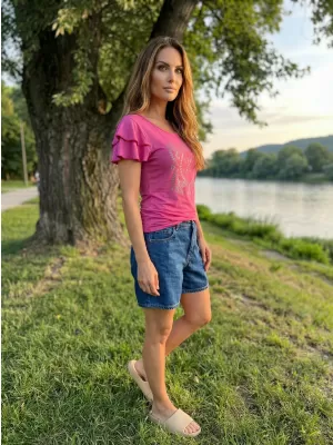 Damen-T-Shirt KIXMI PAMMI ROSA