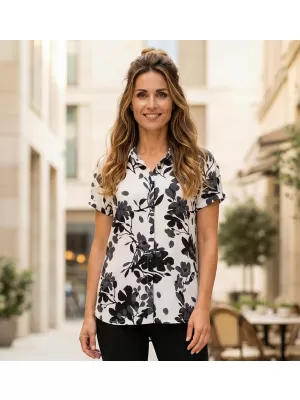 Damenbluse KIXMI PANTHEA WEIß
