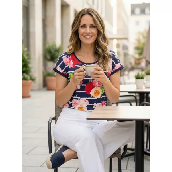  Damen-T-Shirt KIXMI PANDORA DUNKELBLAU 