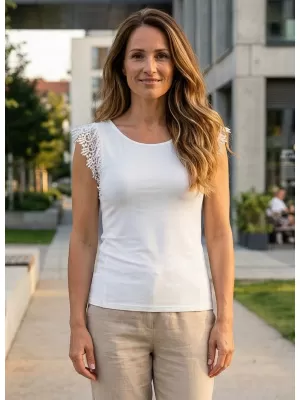 Damen-Tanktop KIXMI PENELOPE WEIß