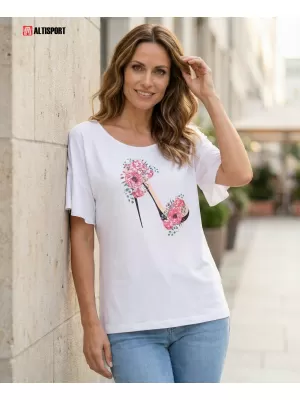 Damen-T-Shirt KIXMI PALIMA WEIß