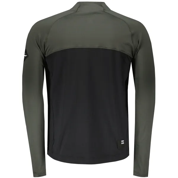  Herren-Sweatshirt SENSOR COOLMAX THERMO 22200057 SCHWARZ/OLIVE GREEN 