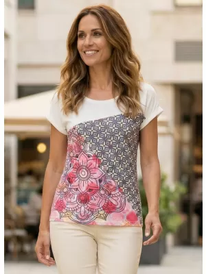 Damen-T-Shirt ALTISPORT ARIEL WEIß