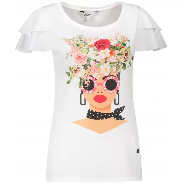  Damen-T-Shirt KIXMI PENNY WEIß 