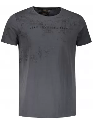 Herren-T-Shirt KIXMI PEPPE DUNKELGRAU