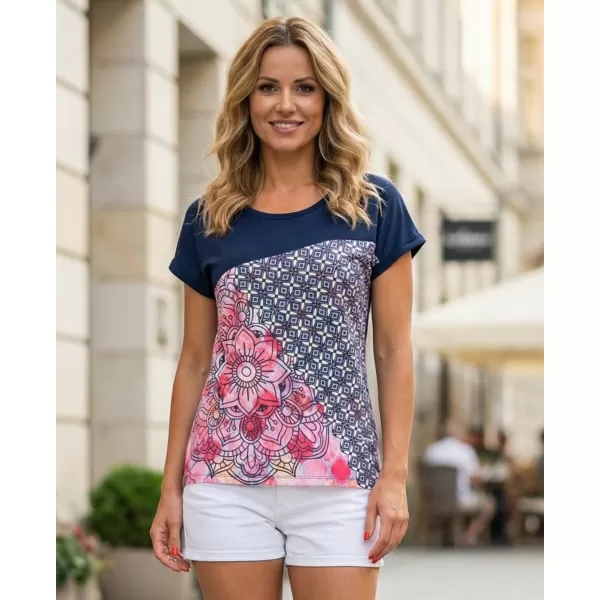  Damen-T-Shirt ALTISPORT ARIEL DUNKELBLAU 