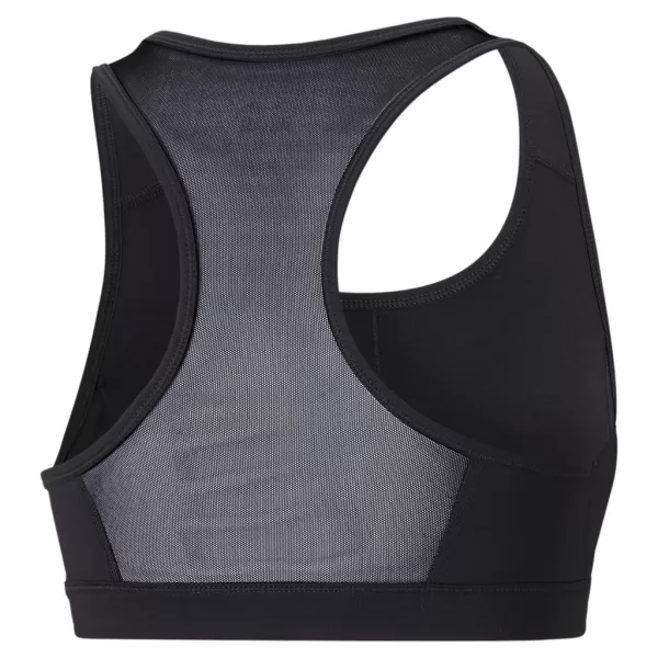  Damen-BH PUMA MID IMPACT 4KEEPS GRAPHIC BRA PM 520306-91 SCHWARZ 