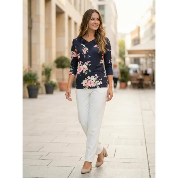  Damen-T-Shirt KIXMI PALA DUNKELBLAU 