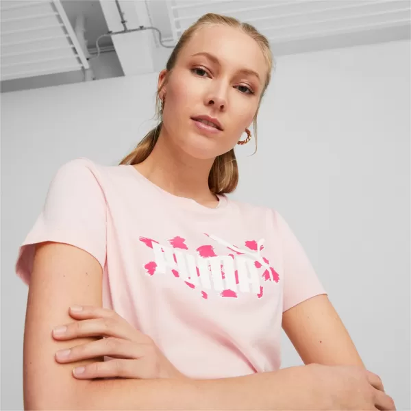  Damen-T-Shirt PUMA ESS+ ANIMAL TEE 673687-66 ROSA 