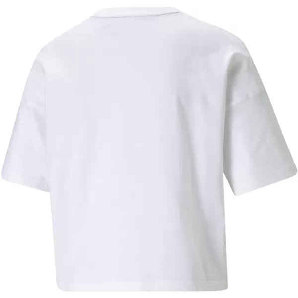  Crop-Top für Damen PUMA ESS CROPPED LOGO TEE 586866-02 WEIß 