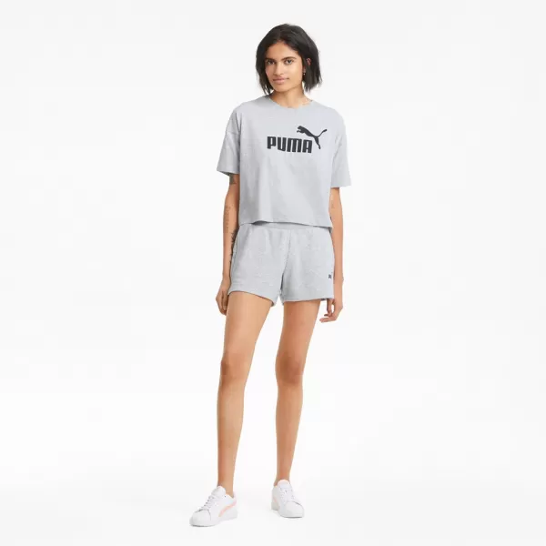  Damen-Shorts PUMA ESS 4 SWEAT SHORTS TR 586824-04 GRAU 
