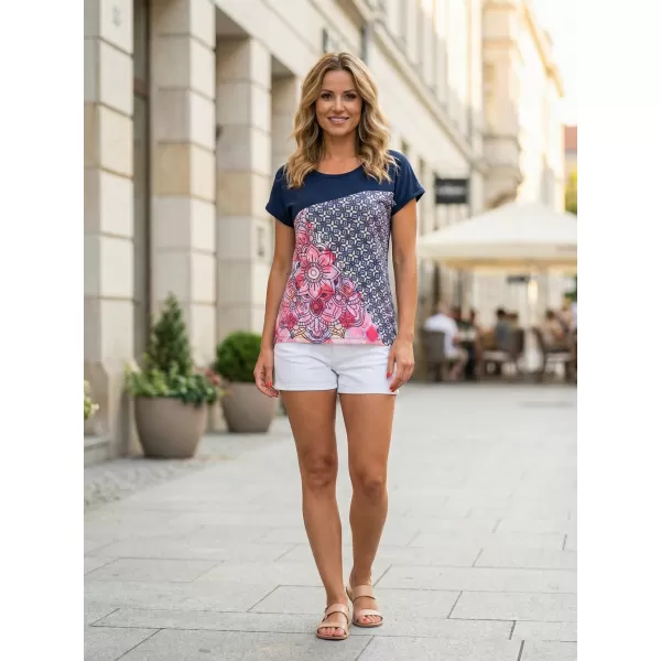  Damen-T-Shirt ALTISPORT ARIEL DUNKELBLAU 