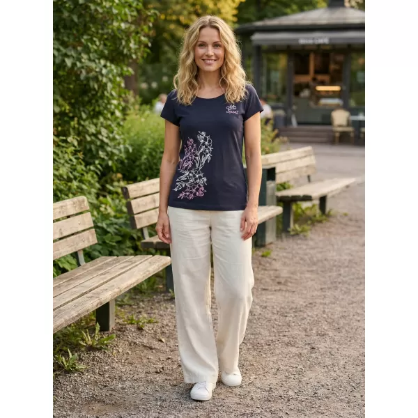  Damen-T-Shirt ALTISPORT ALW168122 NAVY BLAU 
