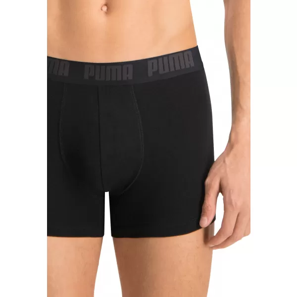  Herren-Boxershorts PUMA BASIC BOXER 2P 88886958 SCHWARZ/SCHWARZ 