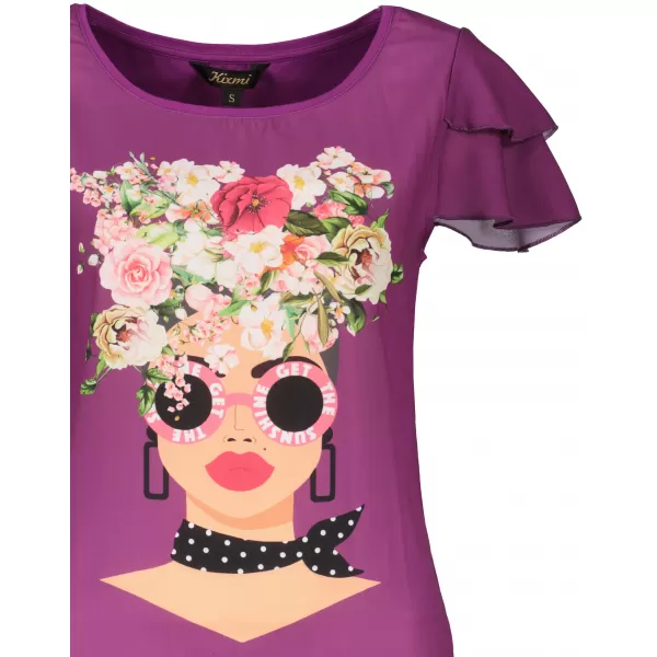  Damen-T-Shirt KIXMI PENNY LILA 