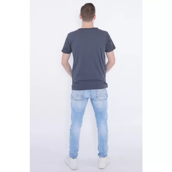  Herren-T-Shirt KIXMI PEPPE DUNKELGRAU 