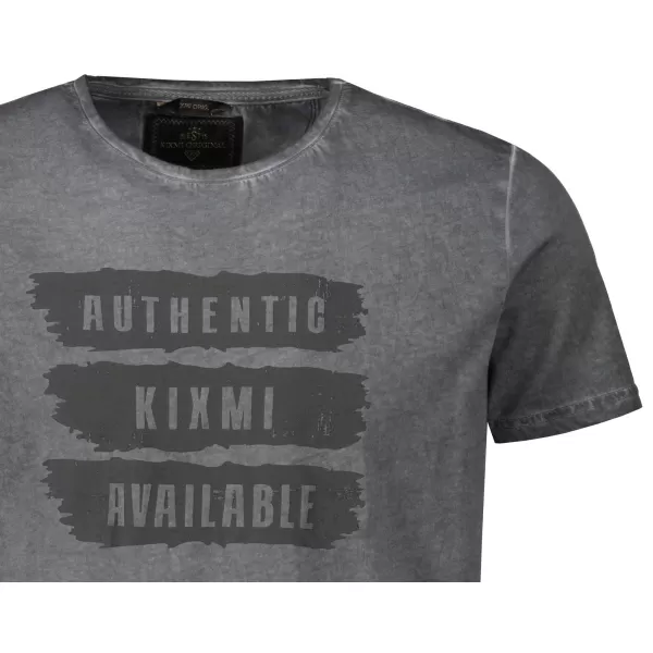  Herren-T-Shirt KIXMI PAUL DUNKELGRAU 