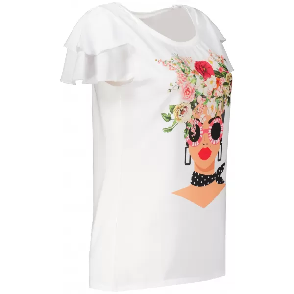  Damen-T-Shirt KIXMI PENNY WEIß 