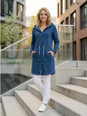 Damen-Sweatshirt KIXMI PENINI DUNKELBLAU