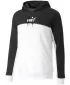 Herren-Sweatshirt PUMA ESS BLOCK X TAPE HOODIE FL 673342-01 SCHWARZ/WEIß