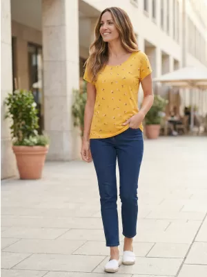 Damen-T-Shirt KIXMI PATSY GELB