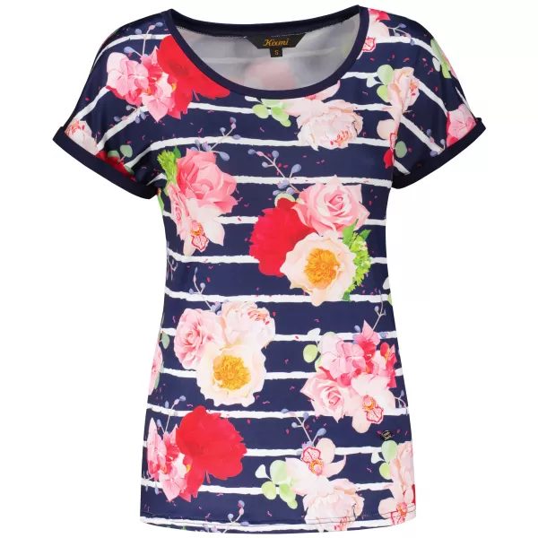  Damen-T-Shirt KIXMI PANDORA DUNKELBLAU 