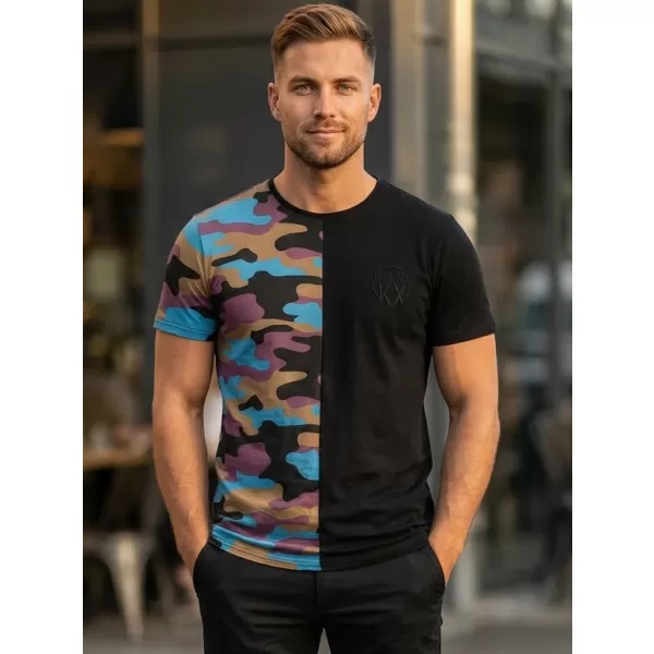  Herren-T-Shirt KIXMI PERRY SCHWARZ 