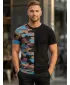 Herren-T-Shirt KIXMI PERRY SCHWARZ