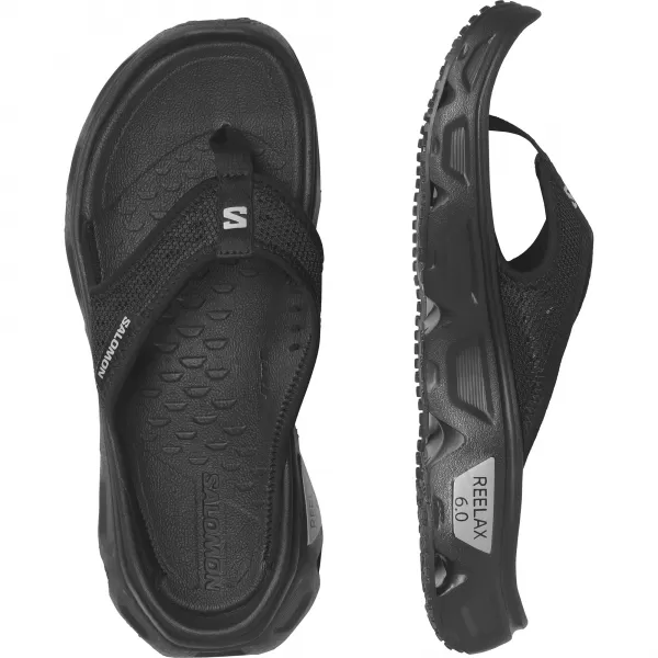  Damen-Flip-Flops SALOMON REELAX BREAK 6.0 L47111200 SCHWARZ/SCHWARZ/LEGIERUNG 