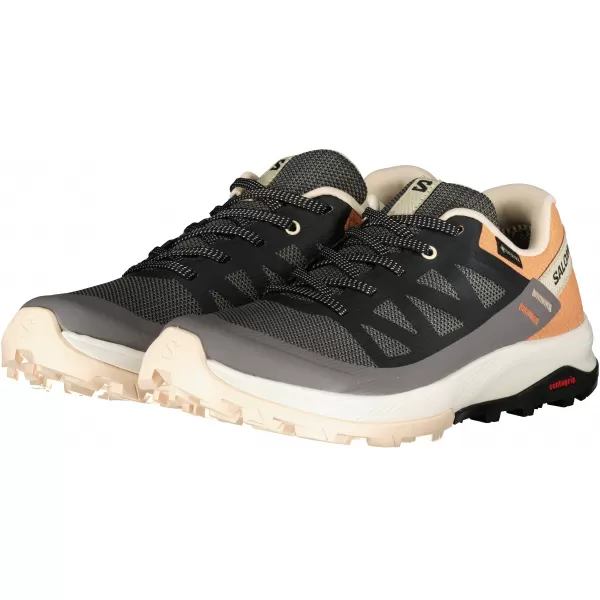  Damenschuhe SALOMON OUTRISE GORE-TEX L47219100 MAGNET/SCHWARZ/KORALLENGOLD 